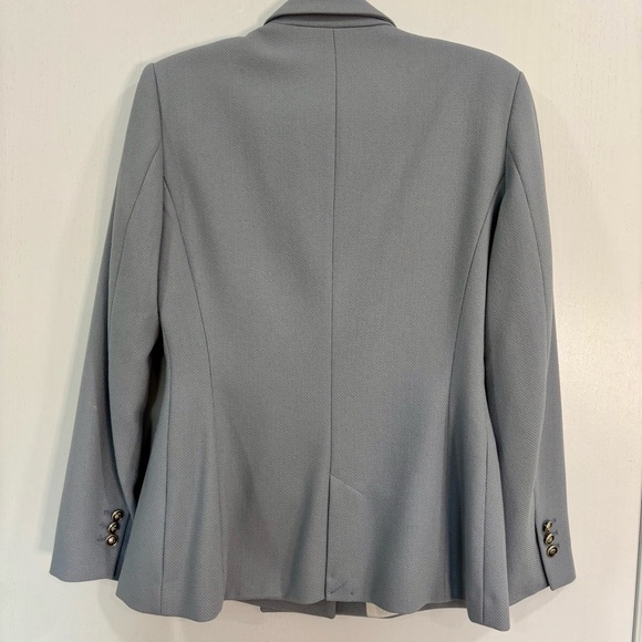 Zara Women's Blue Double Breasted Blazer with Gold/Black Buttons. - Picture 6 of 7